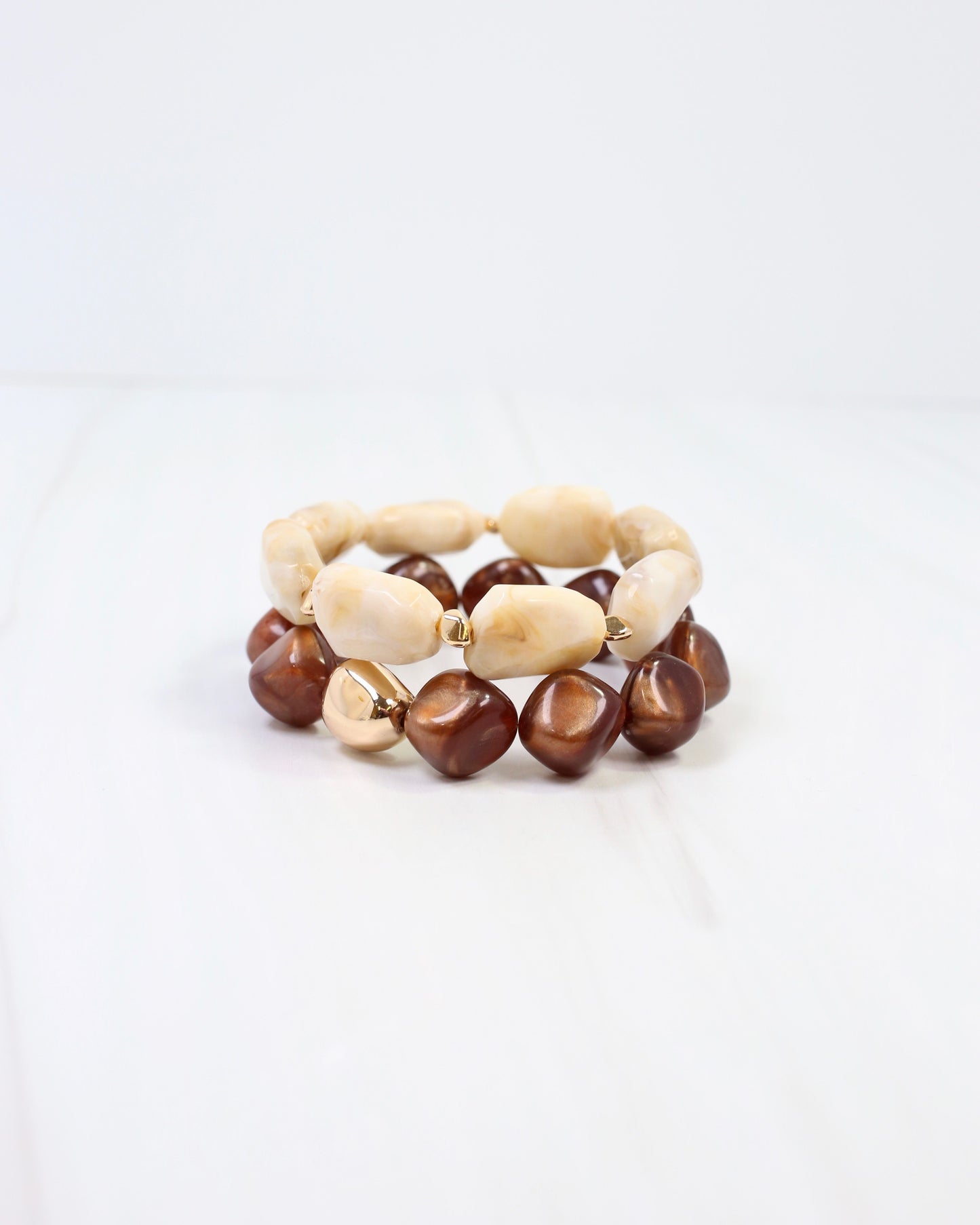 Ginger Stone Stretch Bracelet Natural