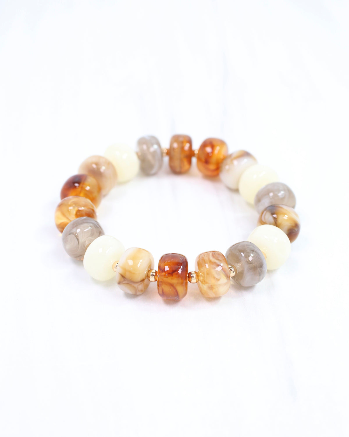 Tanner Beaded Bracelet Brown Multi