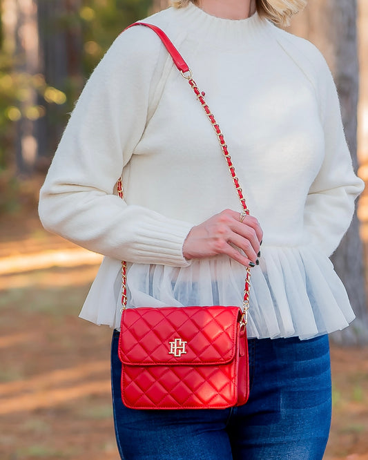 Evelyn Crossbody Red SQ