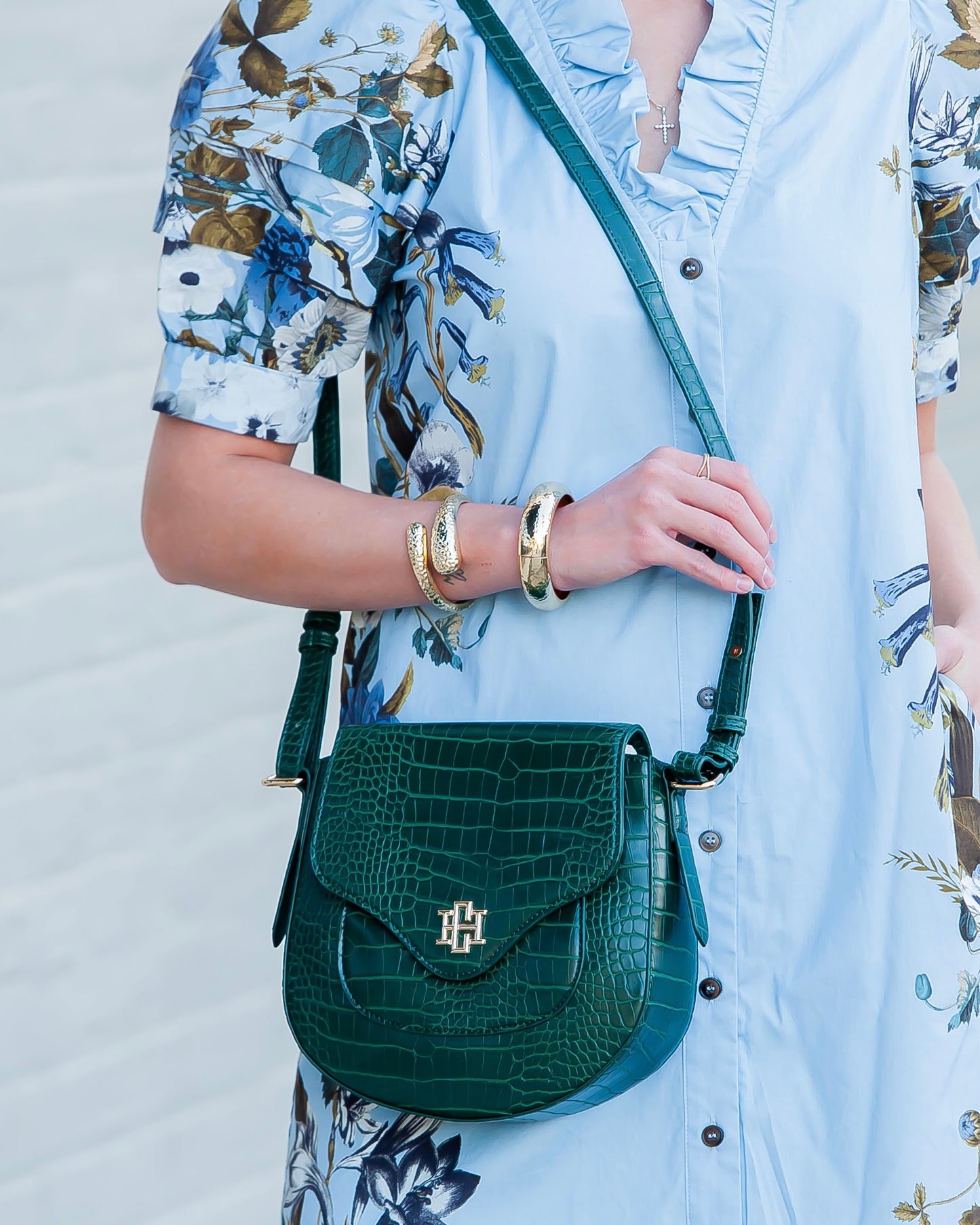 Sasha Handbag Hunter Green EC