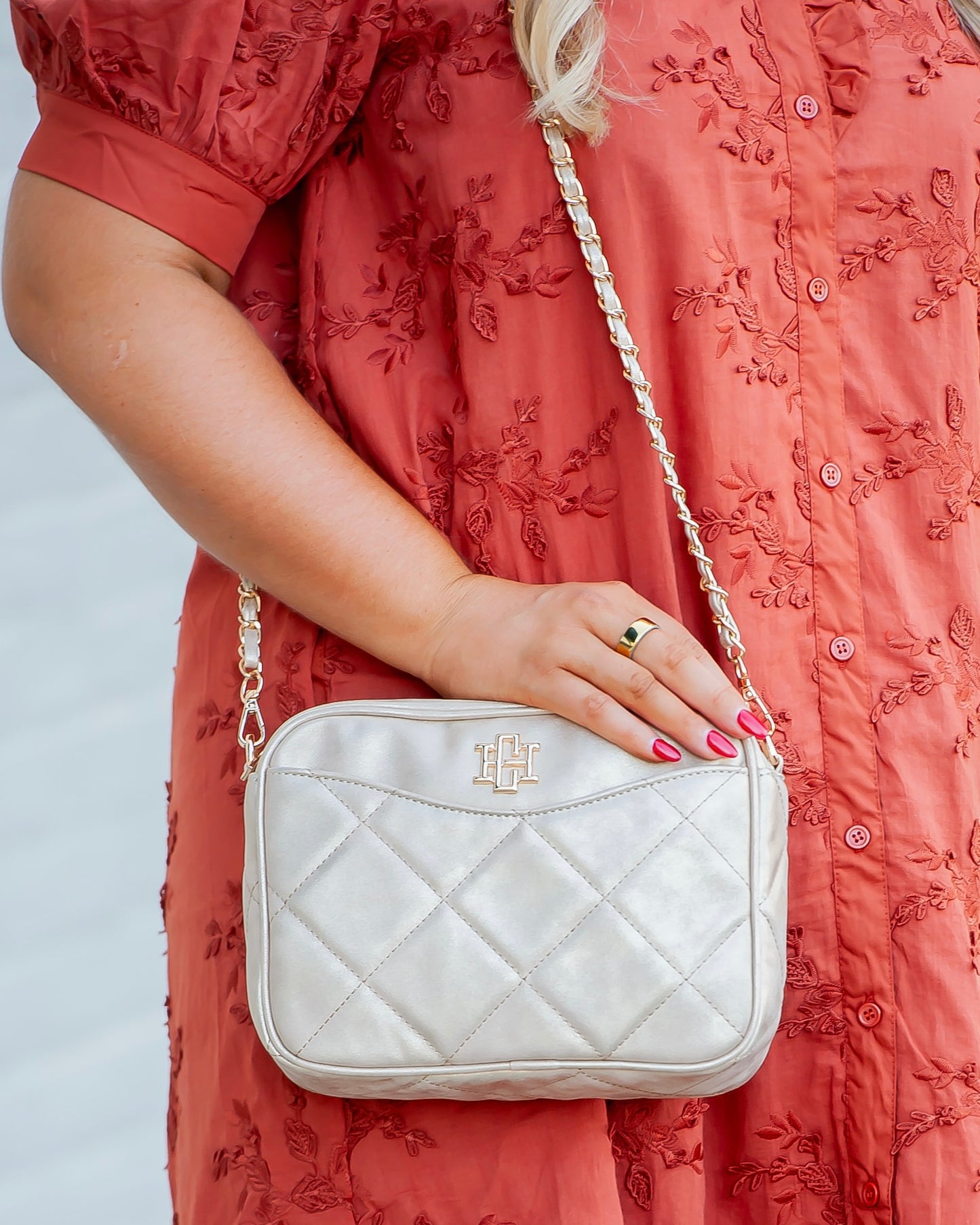 Fiona Crossbody Gold Shimmer LD