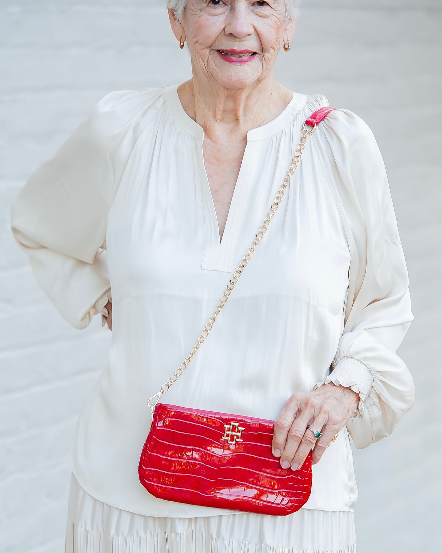 Livi Crossbody Red Patent EC