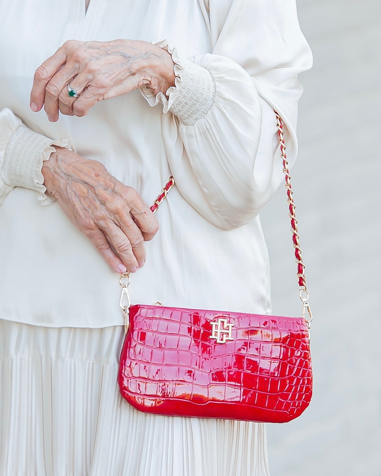 Livi Crossbody Red Patent EC