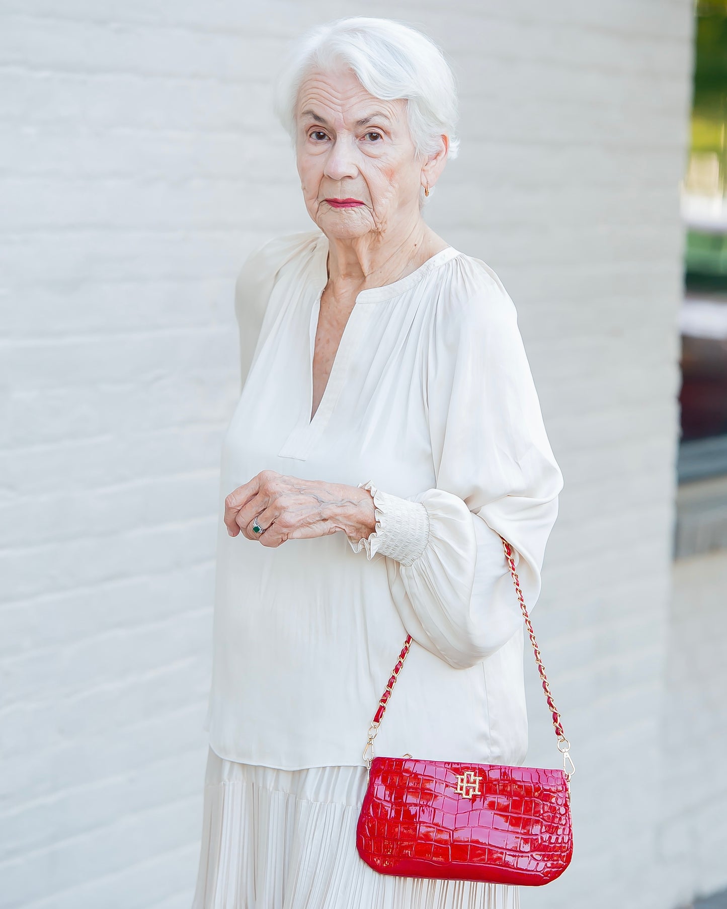 Livi Crossbody Red Patent EC