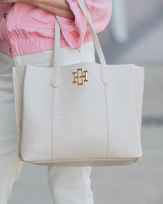 Heath Tote Bag Woven Almond