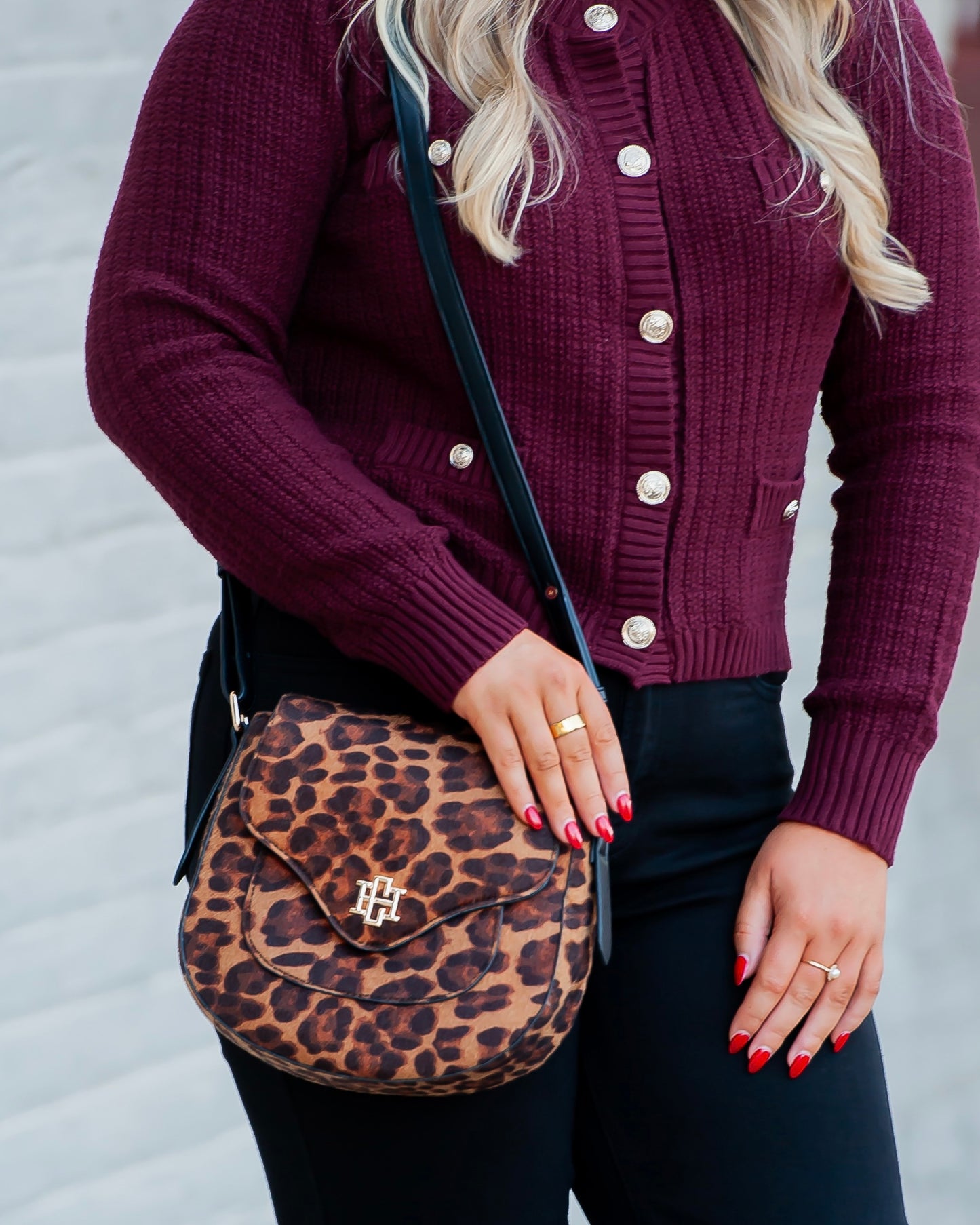 Sasha Handbag Spotted Saddle