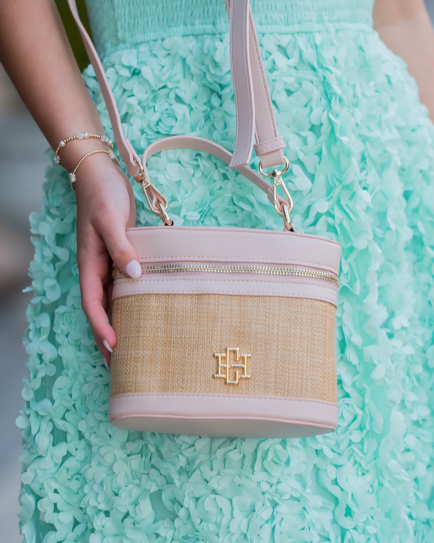 Audrey Handbag Natural Blush