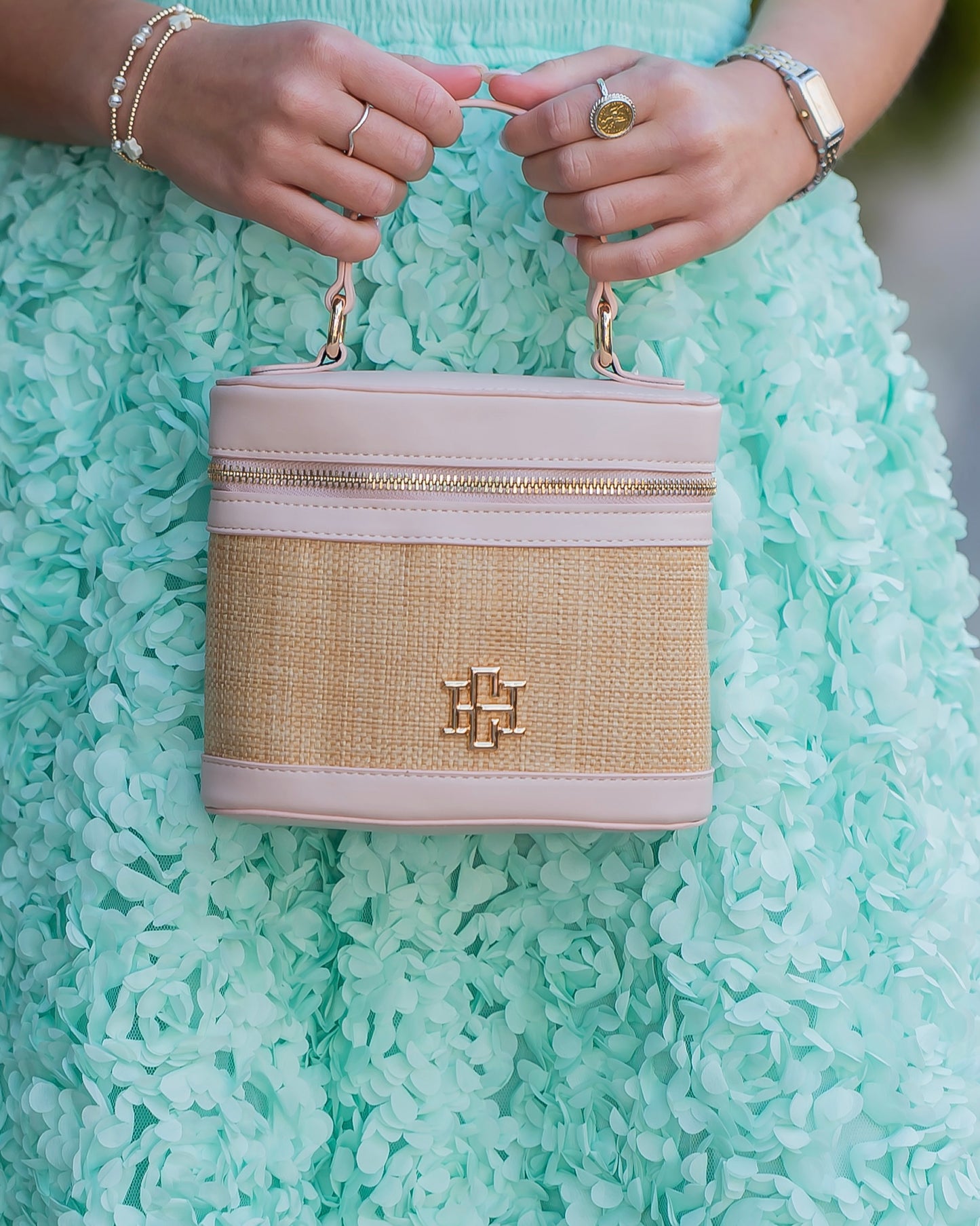 Audrey Handbag Natural Blush