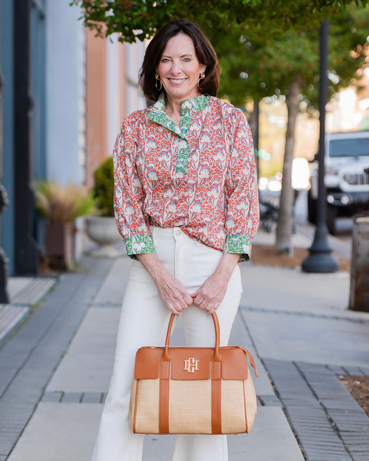 Augusta Handbag Natural Saddle