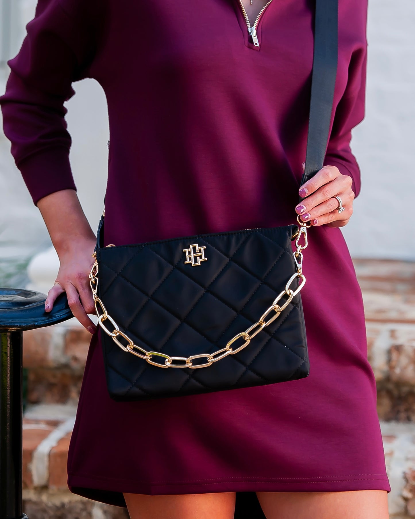 Ariana Crossbody Black Nylon