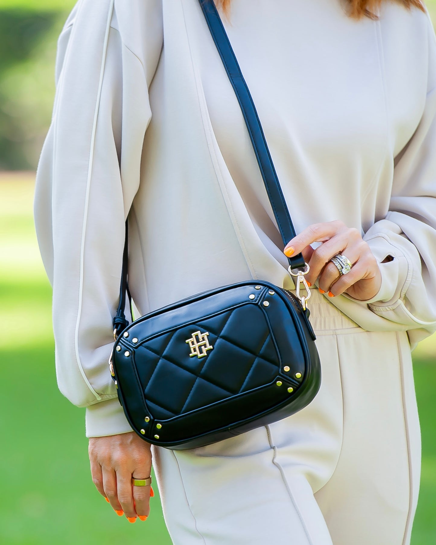 Sloane Studded Crossbody Black LD