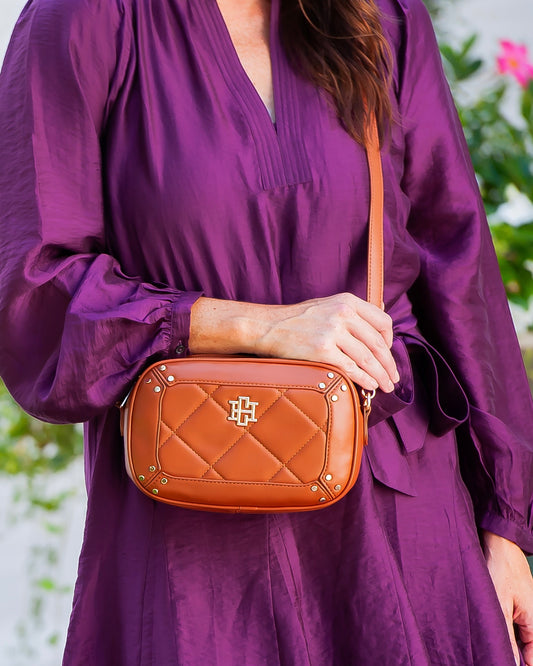 Sloane Studded Crossbody Saddle LD