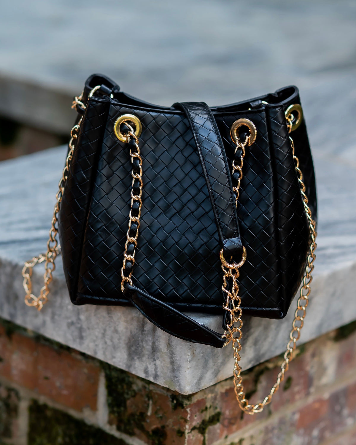 Lainey Mini Tote Woven Black