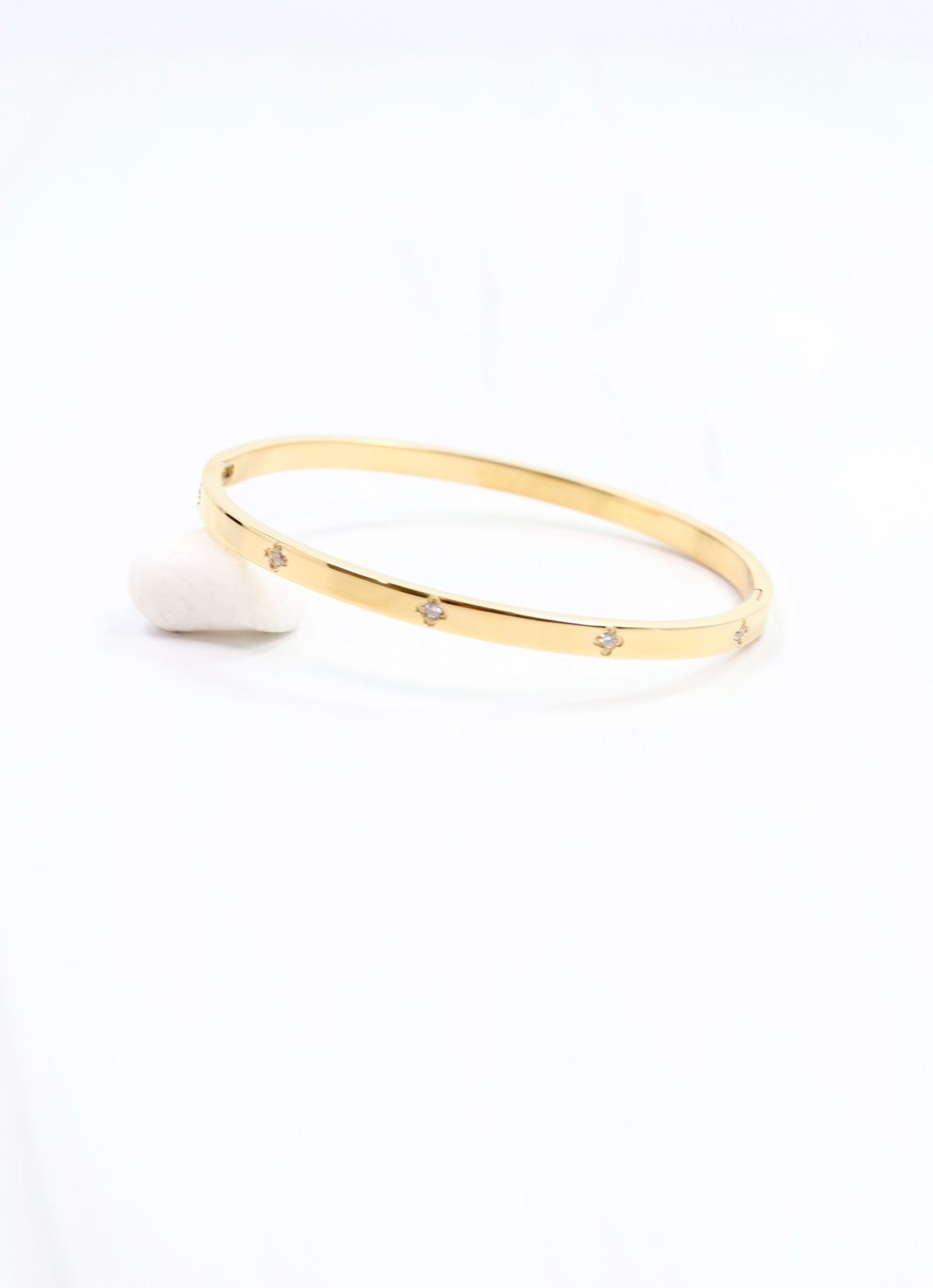 Kerry CZ Clover Bracelet WP Gold