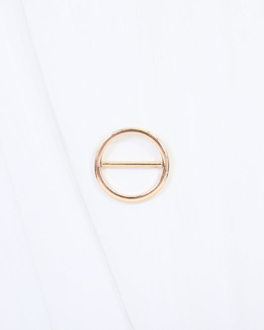Riley Circle with Bar Scarf Slide Gold