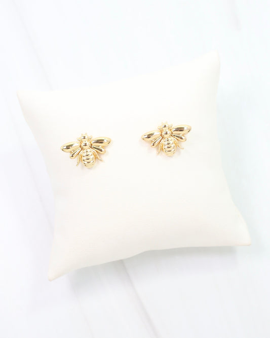 Buzzin Bee Stud Earring Gold
