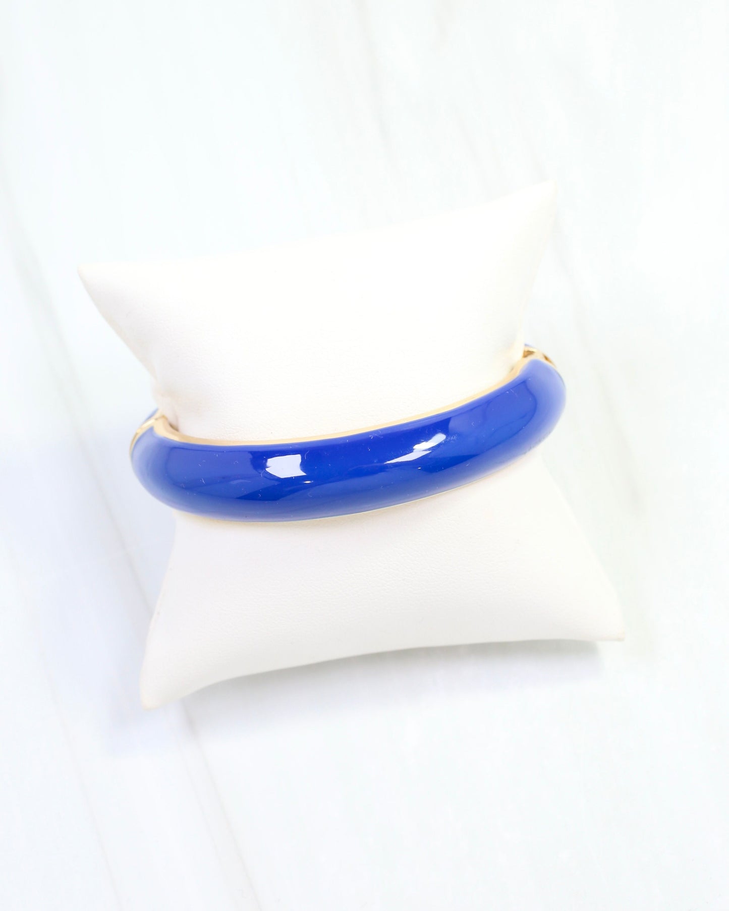 Jana Hinged Bangle Bracelet Blue