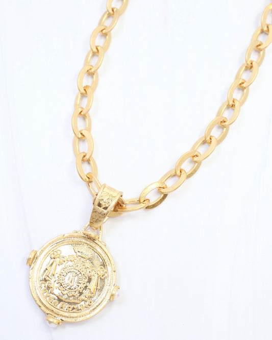 Petey Medallion Pendant Necklace WRVG
