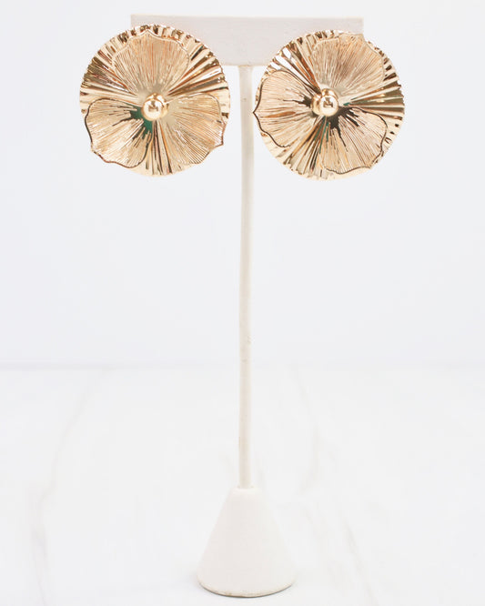 Rimini Filigree Flower Earring WR Gold