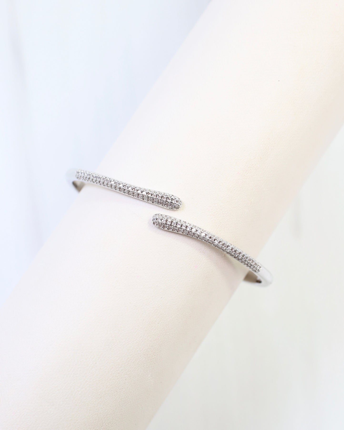 Shiprock Pave Cuff Bracelet WR Silver
