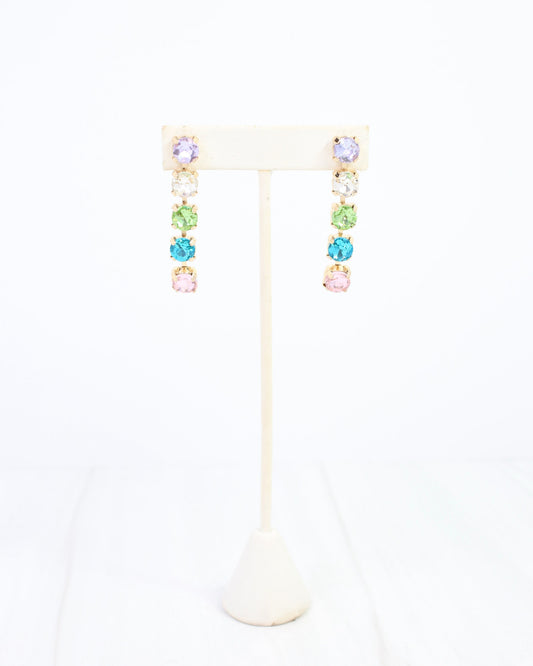 Kent Crystal Drop Earring Lavender Multi