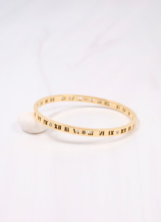 Benson Roman Numeral Bracelet WP GOLD
