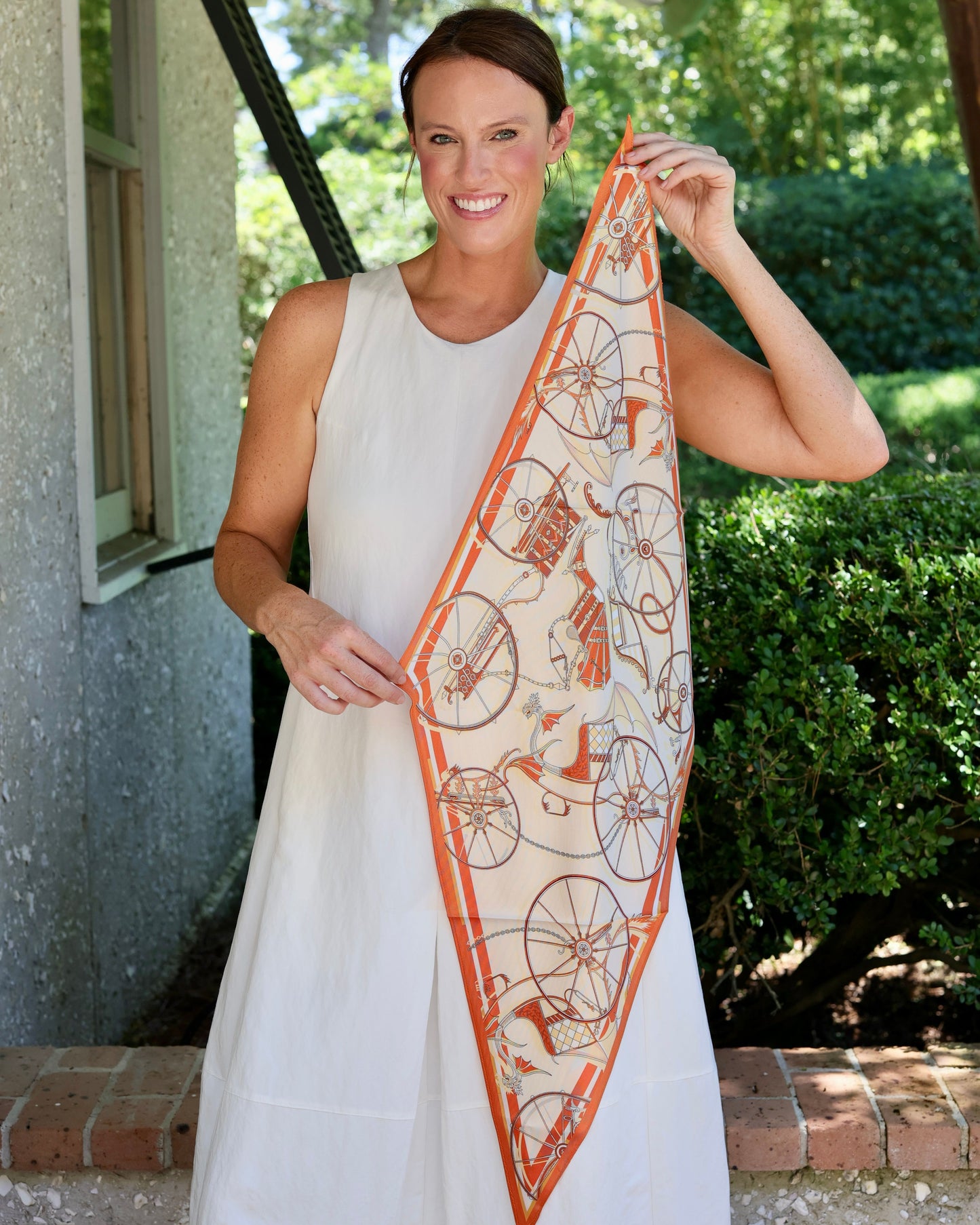 Fancy Carriage Scarf Orange