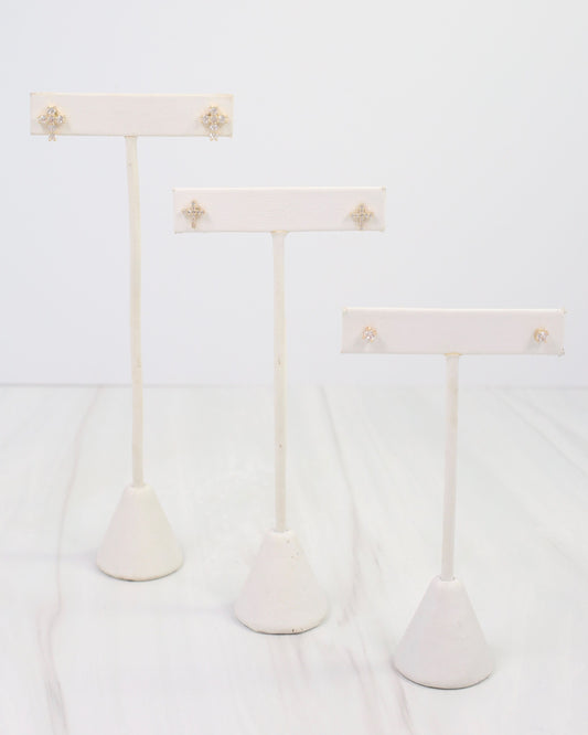 Hobbs CZ Cross Stud Earring Set WR Gold