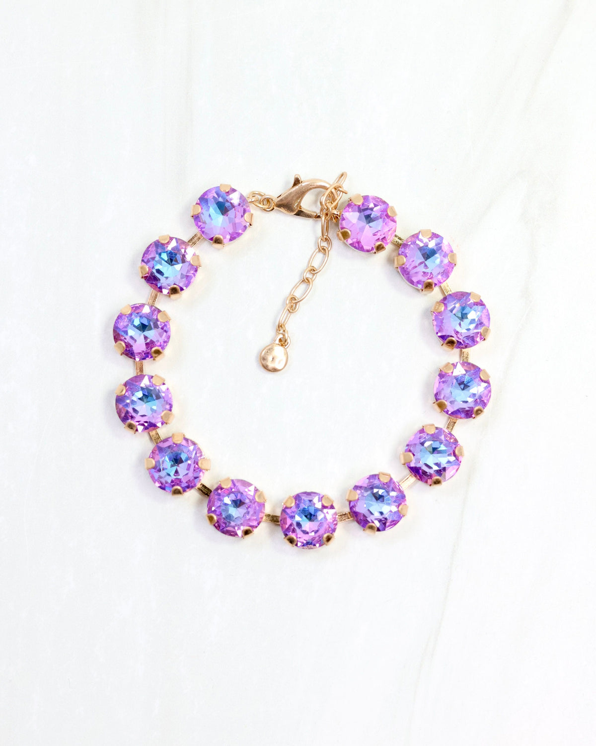 Andi Rhinestone Bracelet Purple AB