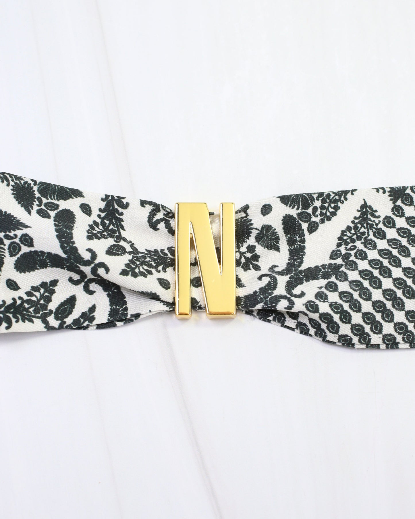 Arlett Initial Scarf Slide N Gold