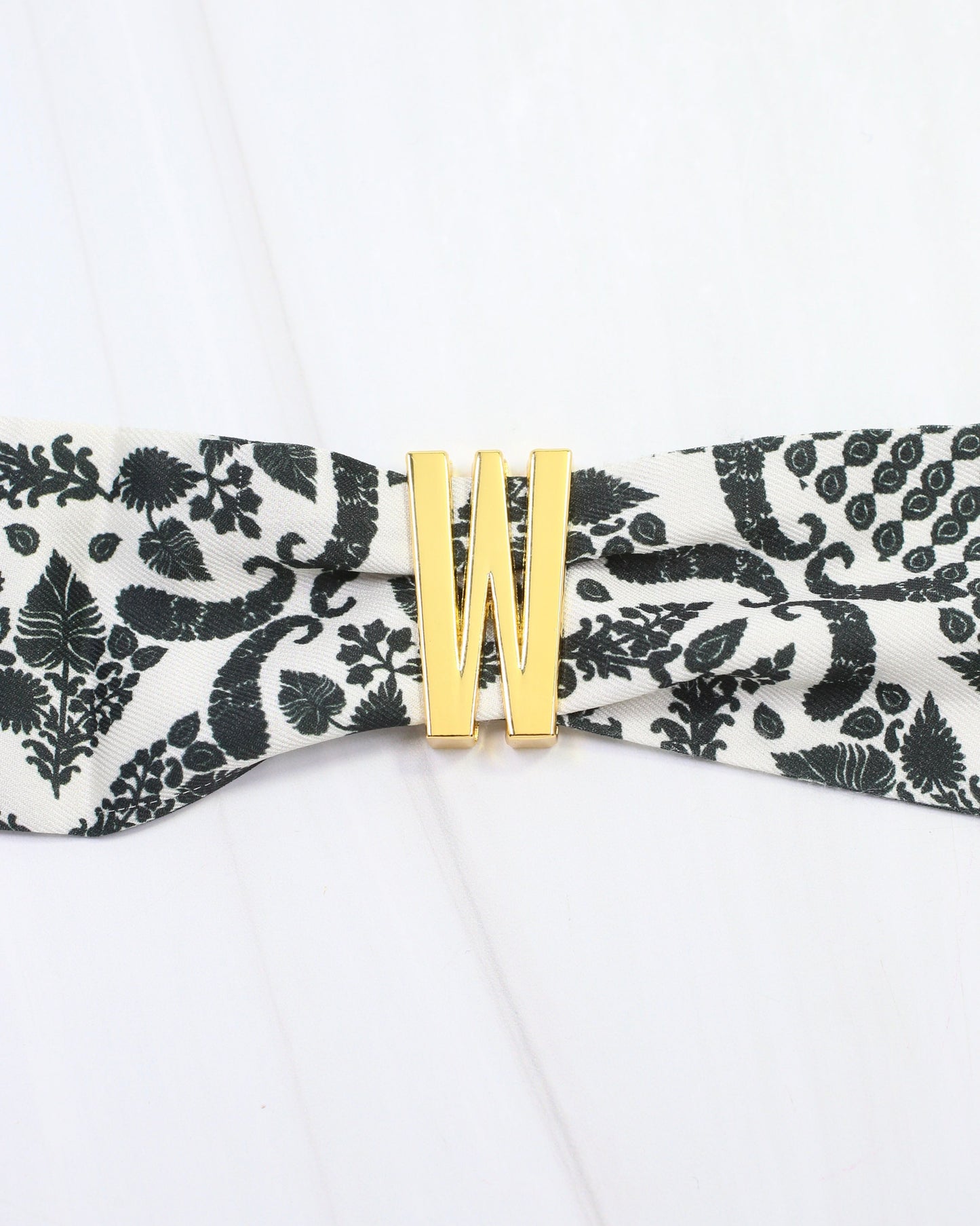Arlett Initial Scarf Slide W Gold