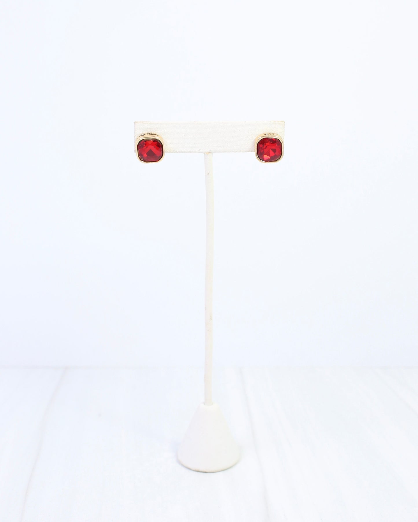 Fontaine Crystal Stud Red