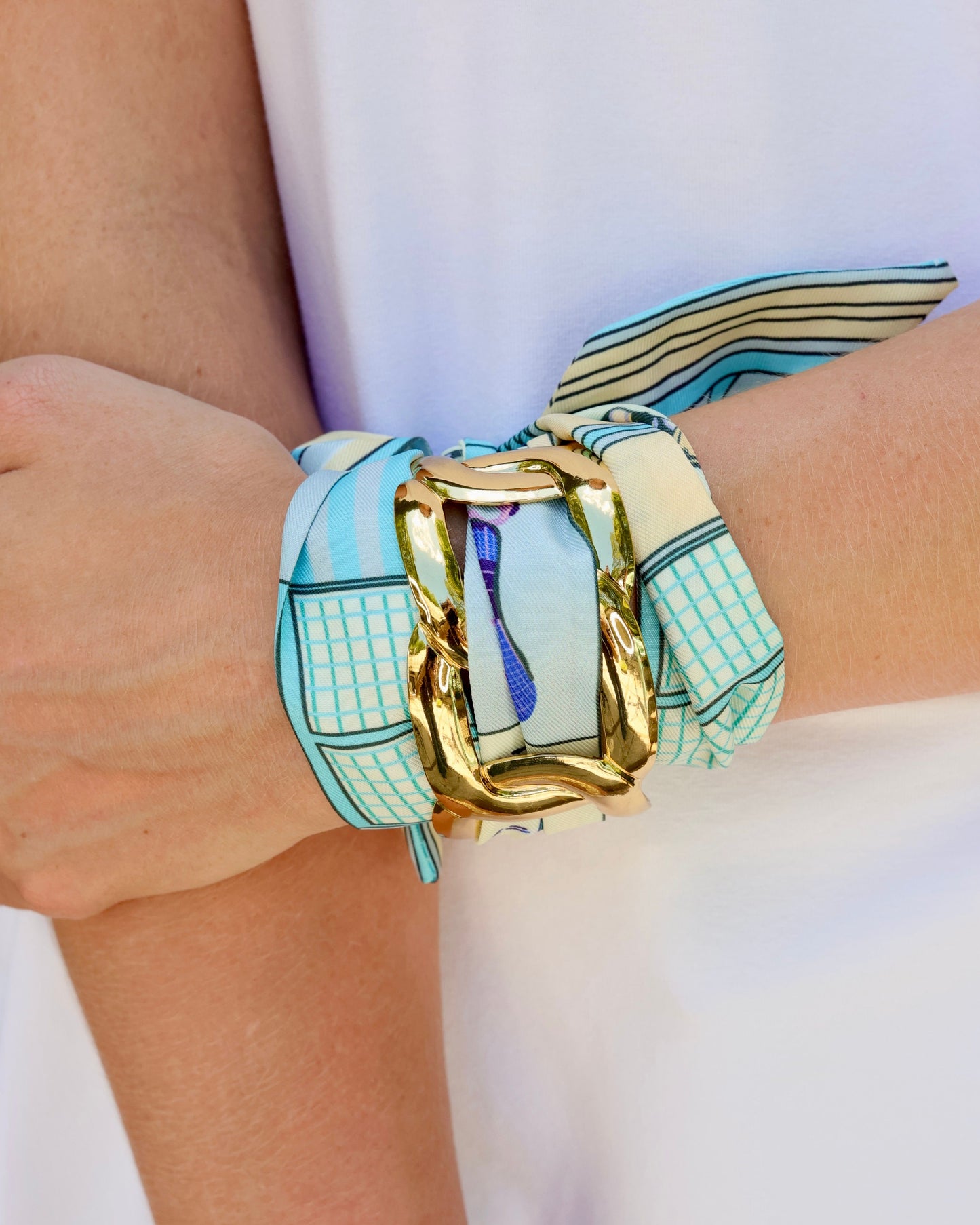 Sedgefield Scarf Bracelet Blue