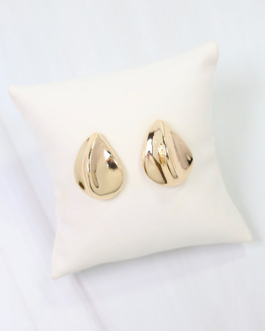 Morehead Teardrop Post Earring Gold
