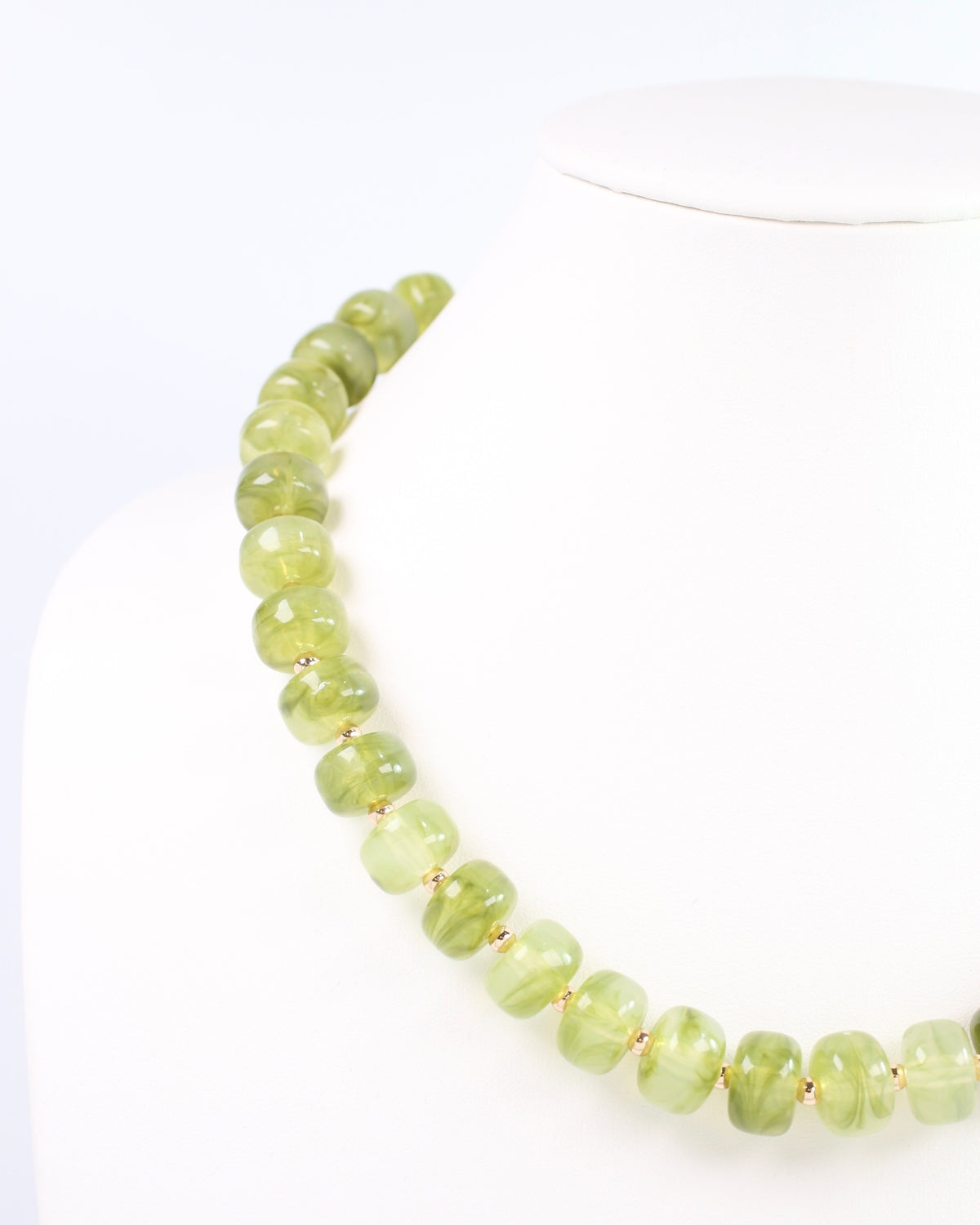 Tanner Beaded Necklace Olive