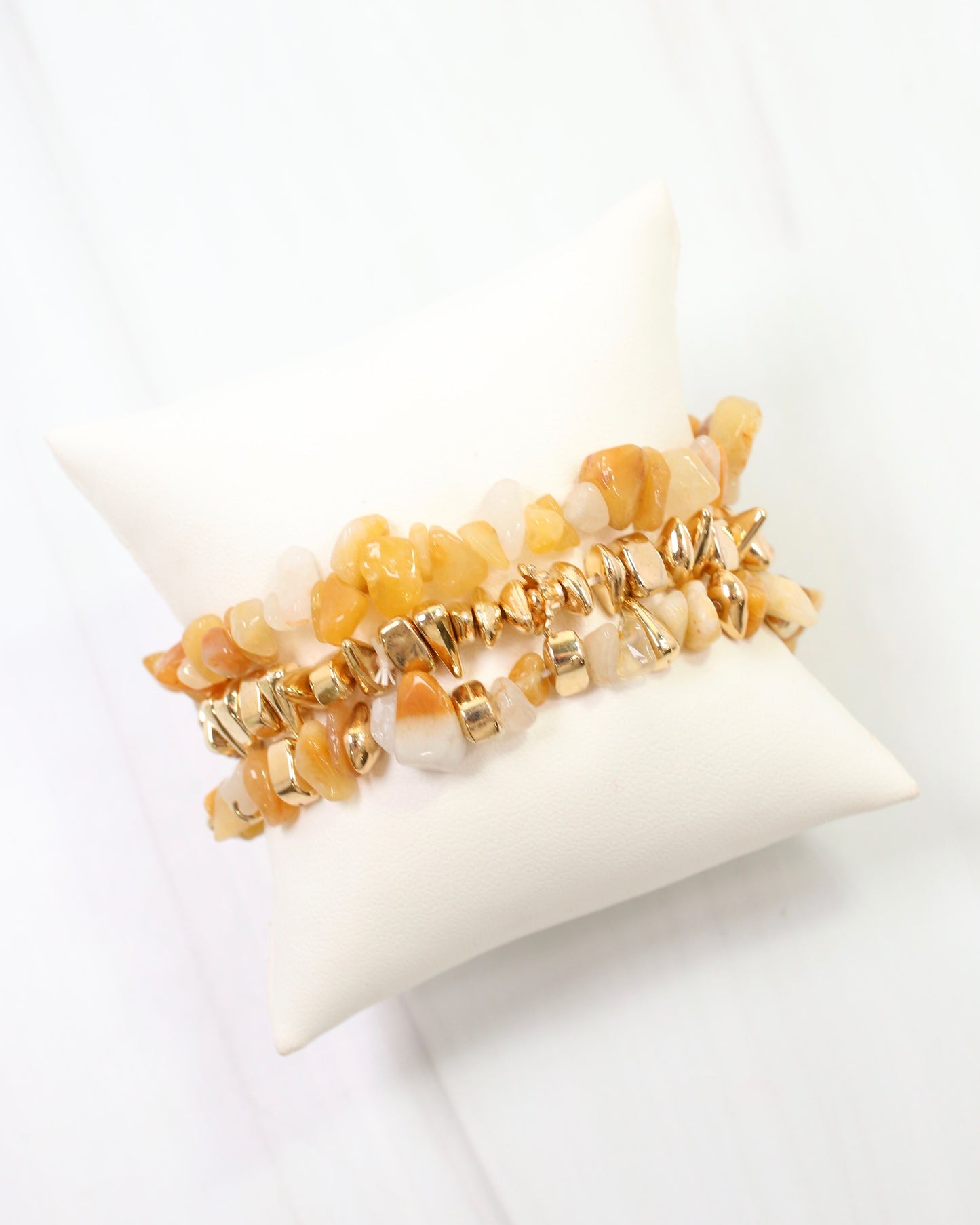 Eastpointe Beaded Stretch Bracelet Set Natural