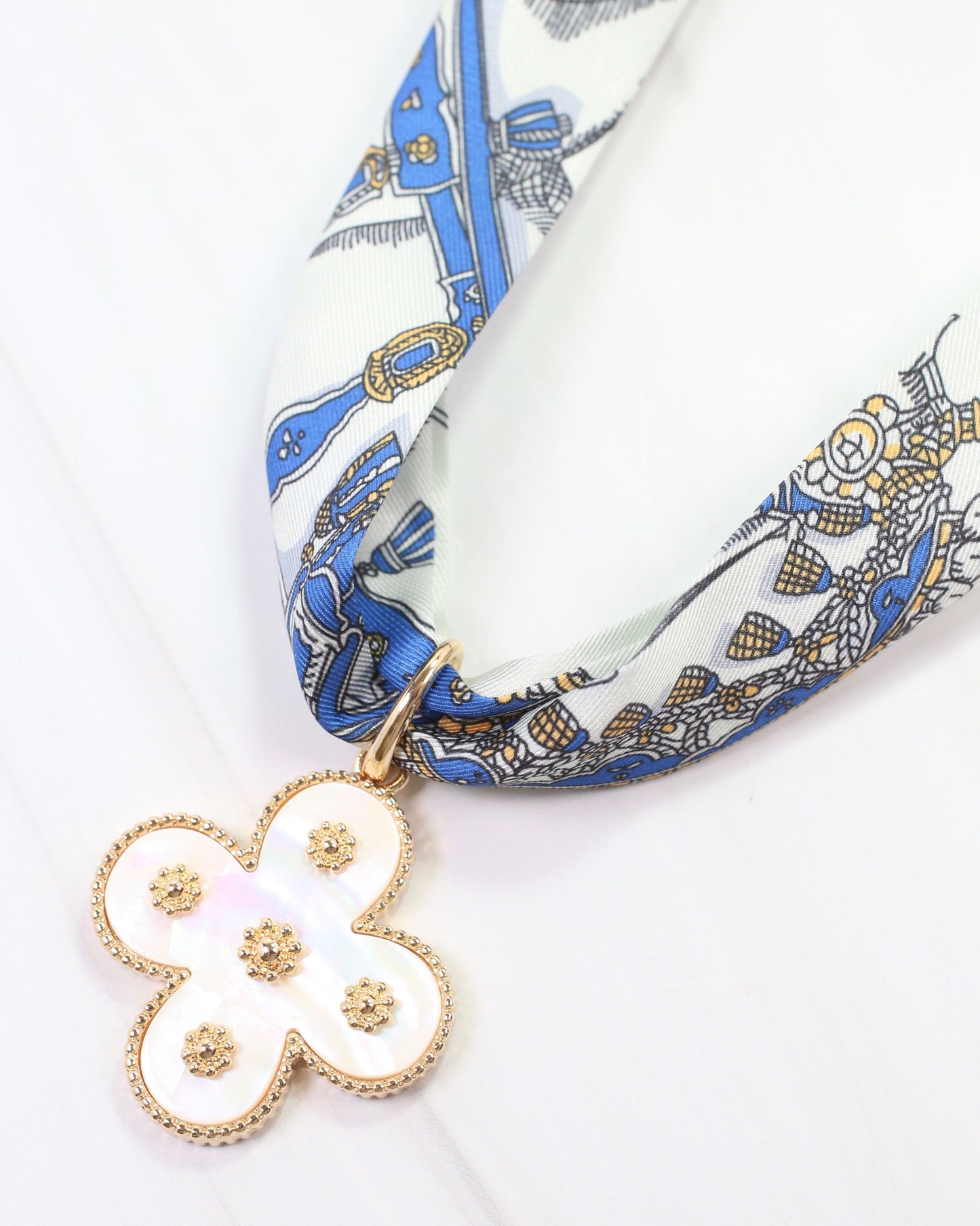 Joanie Clover Charm Mother Of Pearl
