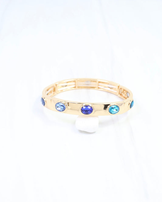 Paradox Stretch Bangle Bracelet Blue