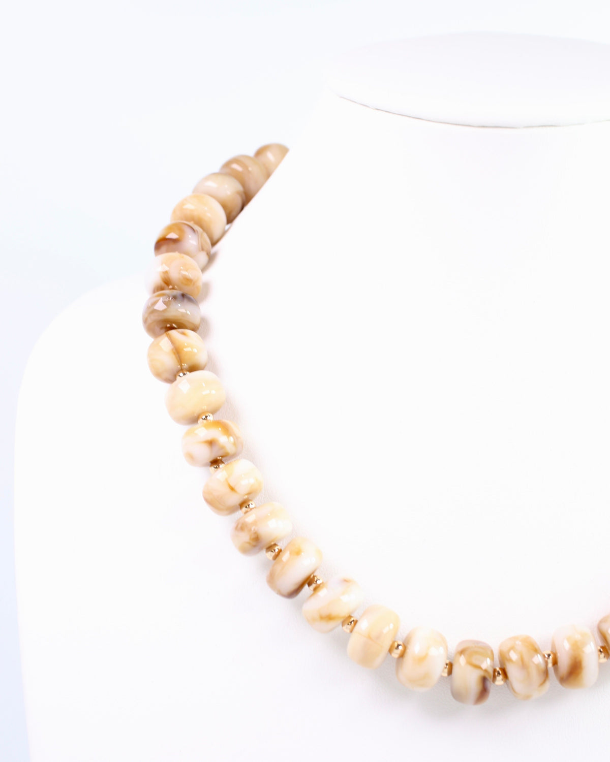 Tanner Beaded Necklace Brown