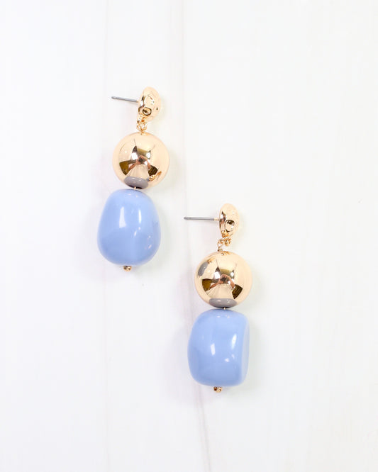 Bridgeport Stone Dangle Earring Blue