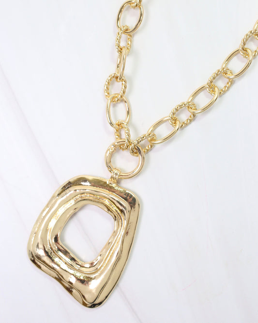 Lewiston Statement Necklace Gold