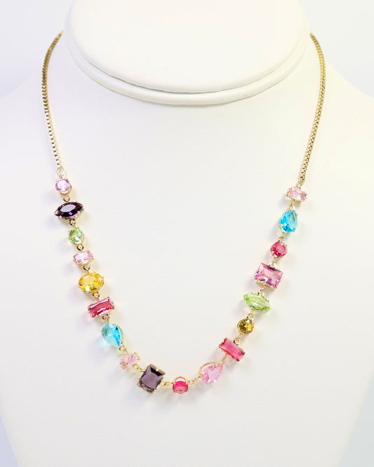 Royal Place Crystal Necklace WP Multi
