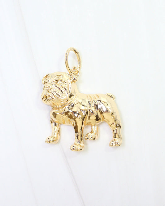 Chelsey Charm Standing Dog Gold