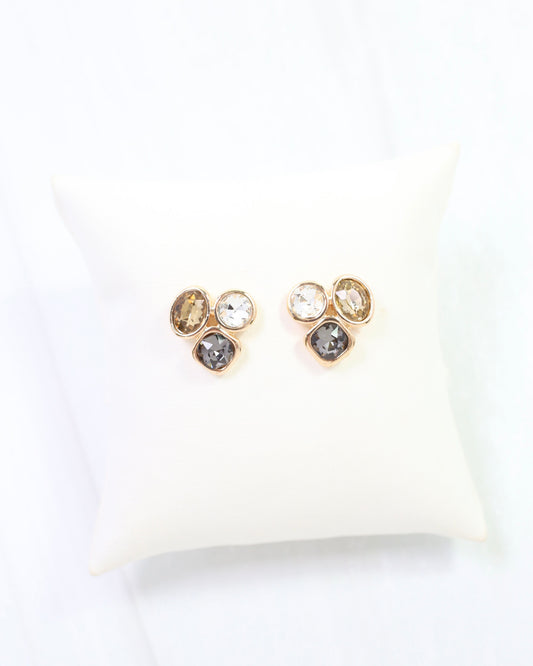Cordell Crystal Stud Earring Topaz