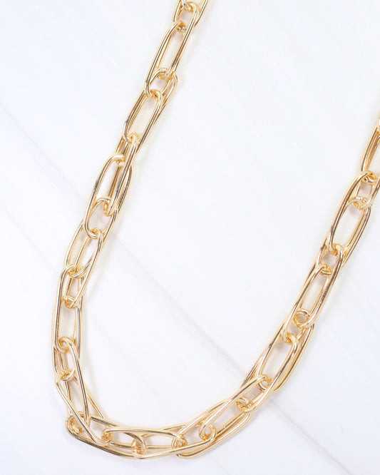 Mandan Infinity Chain Necklace Gold