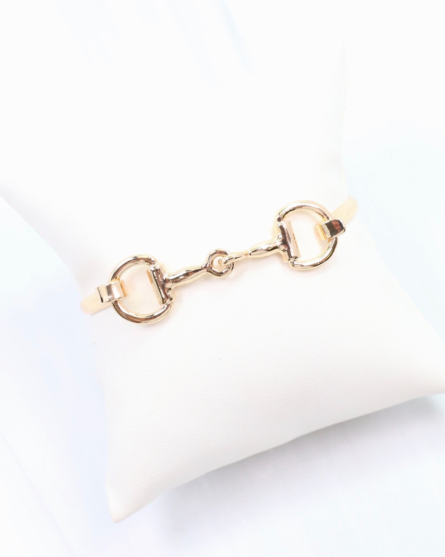 Haney Horsebit Bangle Gold