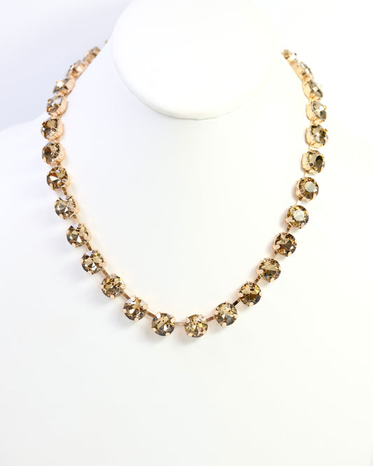 Andi Rhinestone Necklace Topaz