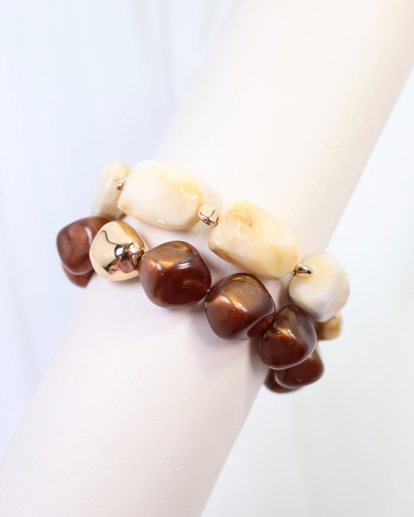 Ginger Stone Stretch Bracelet Natural