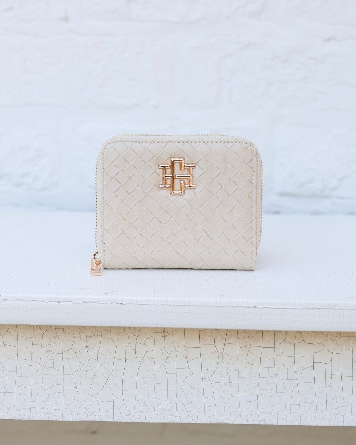 Blakely Wallet Woven Almond